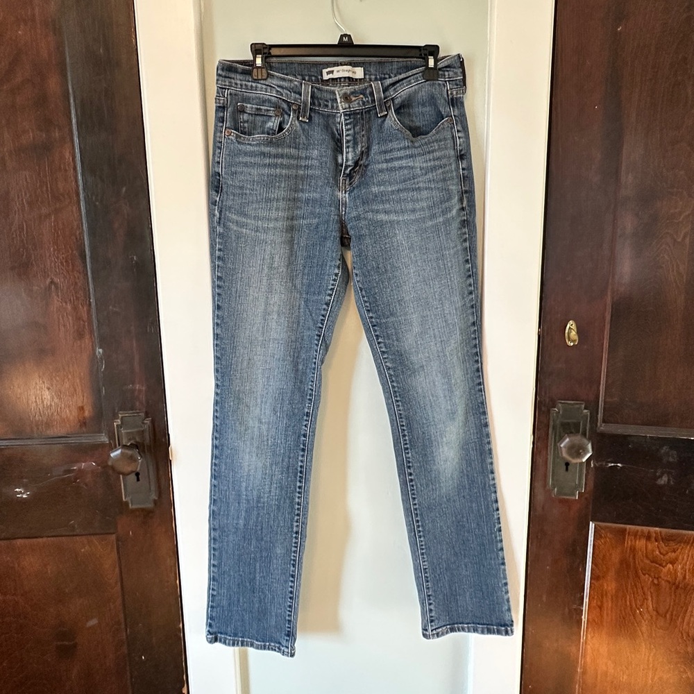 Levi’s women’s 505 zipper fly straight leg jeans